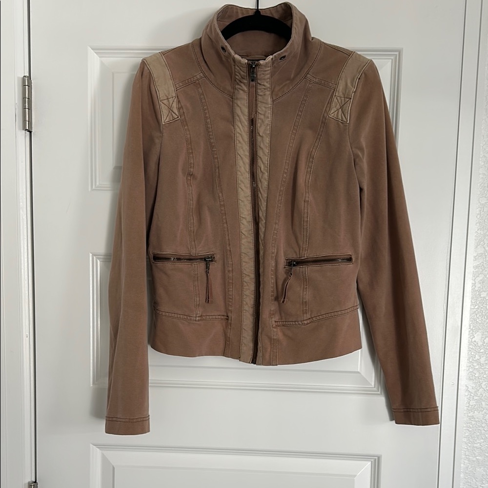 Women's Brown Bomber Jacket from Anthro